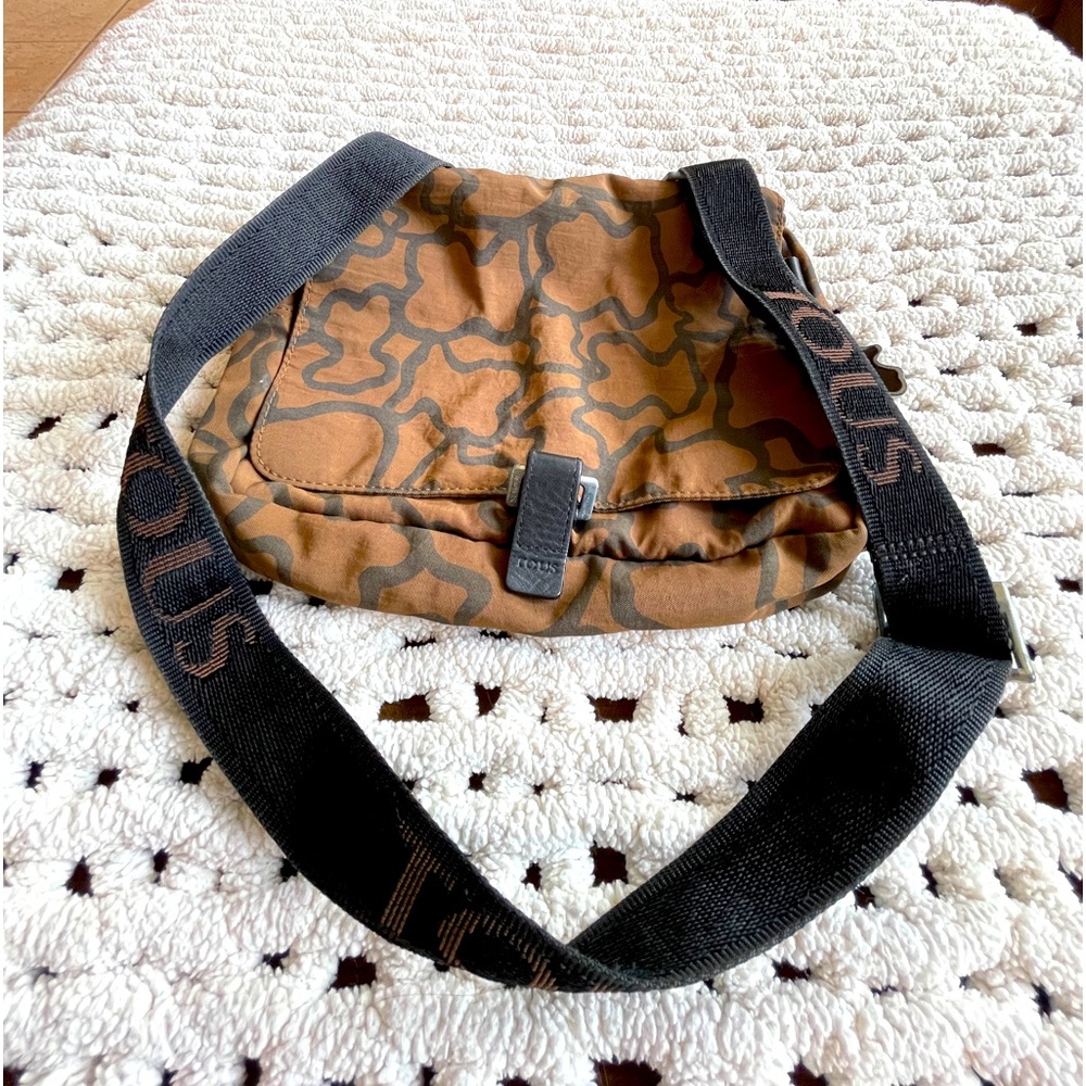 Tous canvas messenger bag